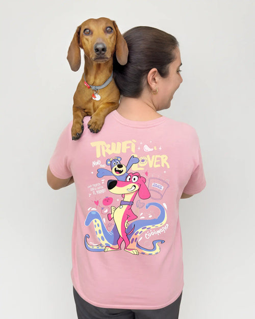 camiseta adulto trufilover rosa