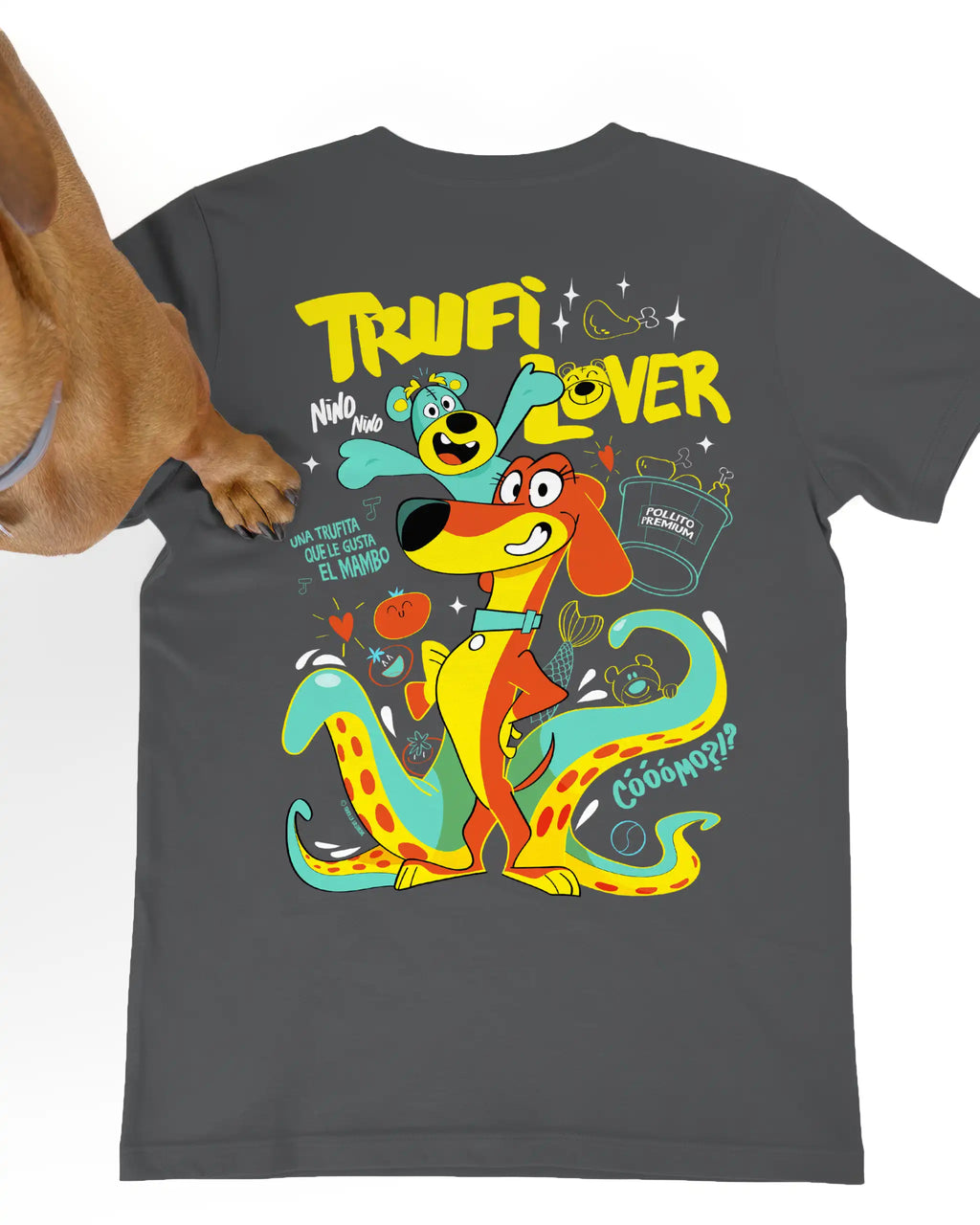 camiseta adulto trufilover antracita