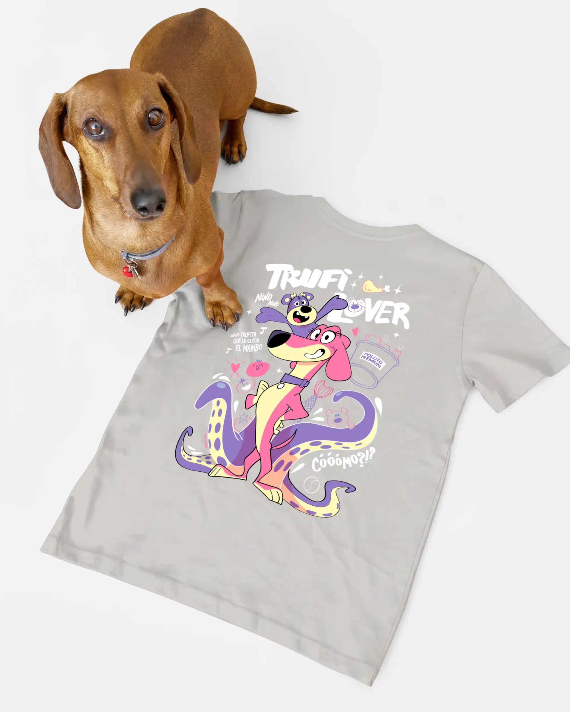 camiseta adulto trufilover gris