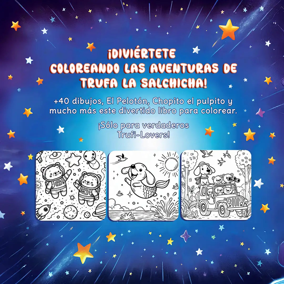 trufa la salchicha libro de colorear
