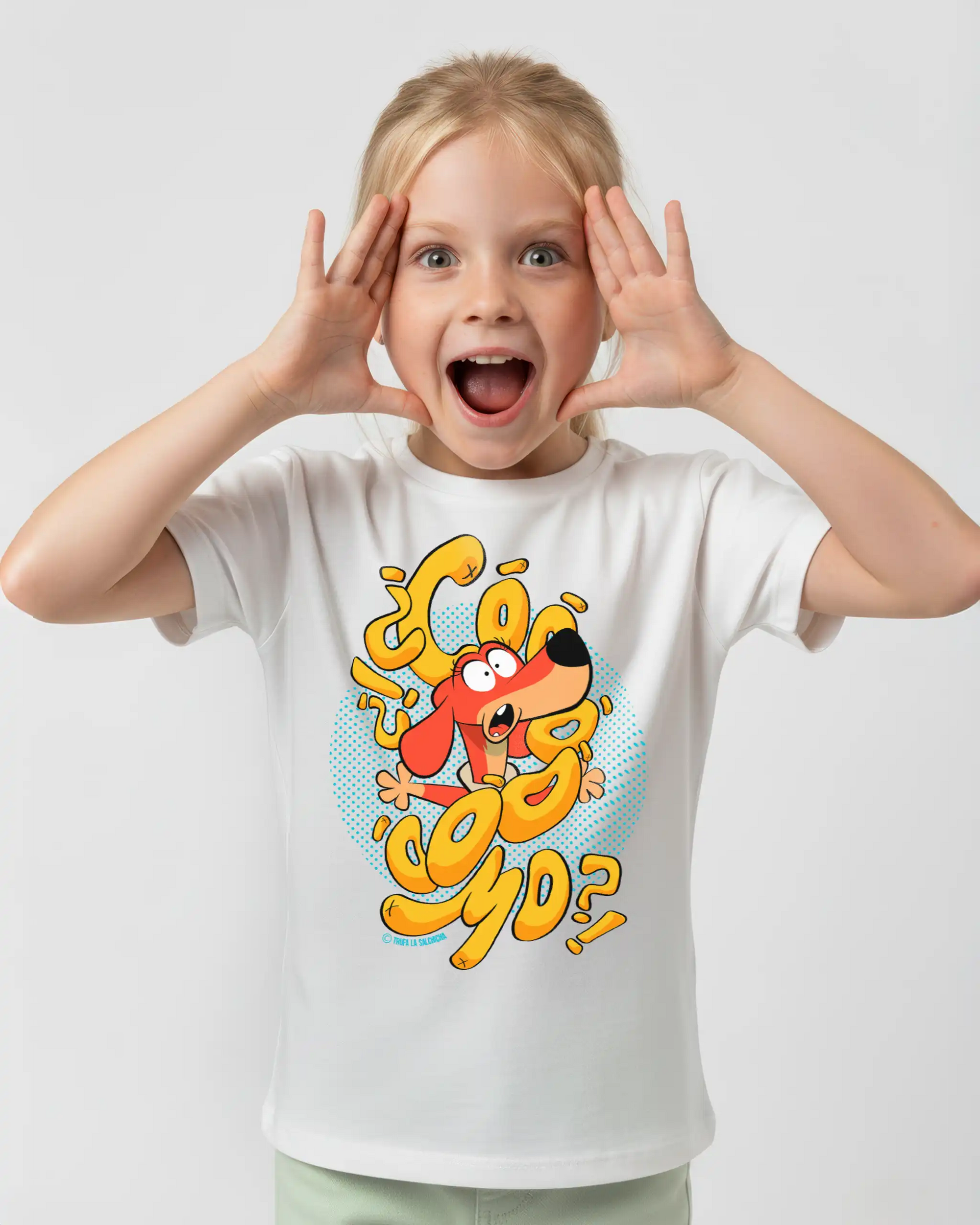 camiseta kids como blanco