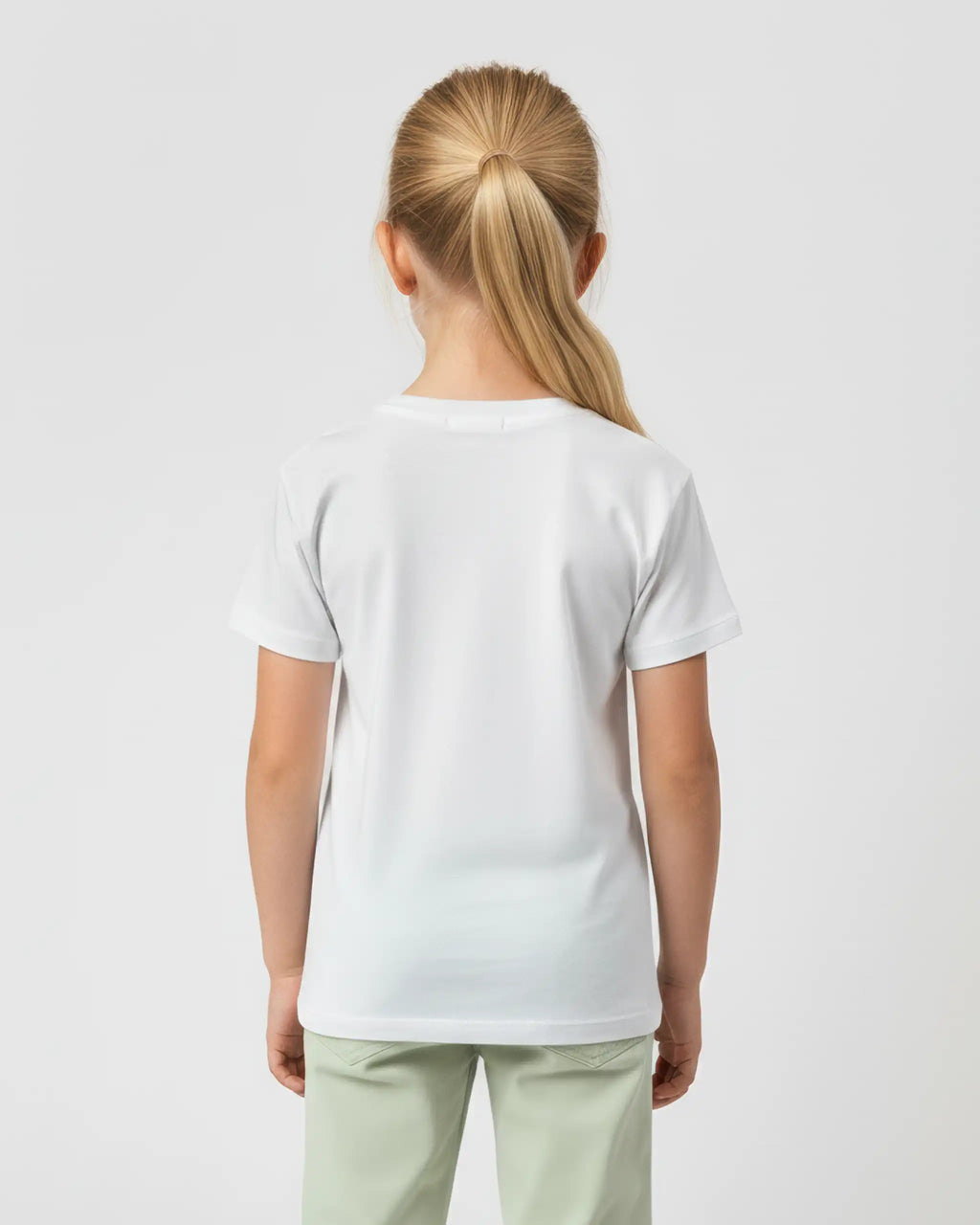 camiseta kids como blanco