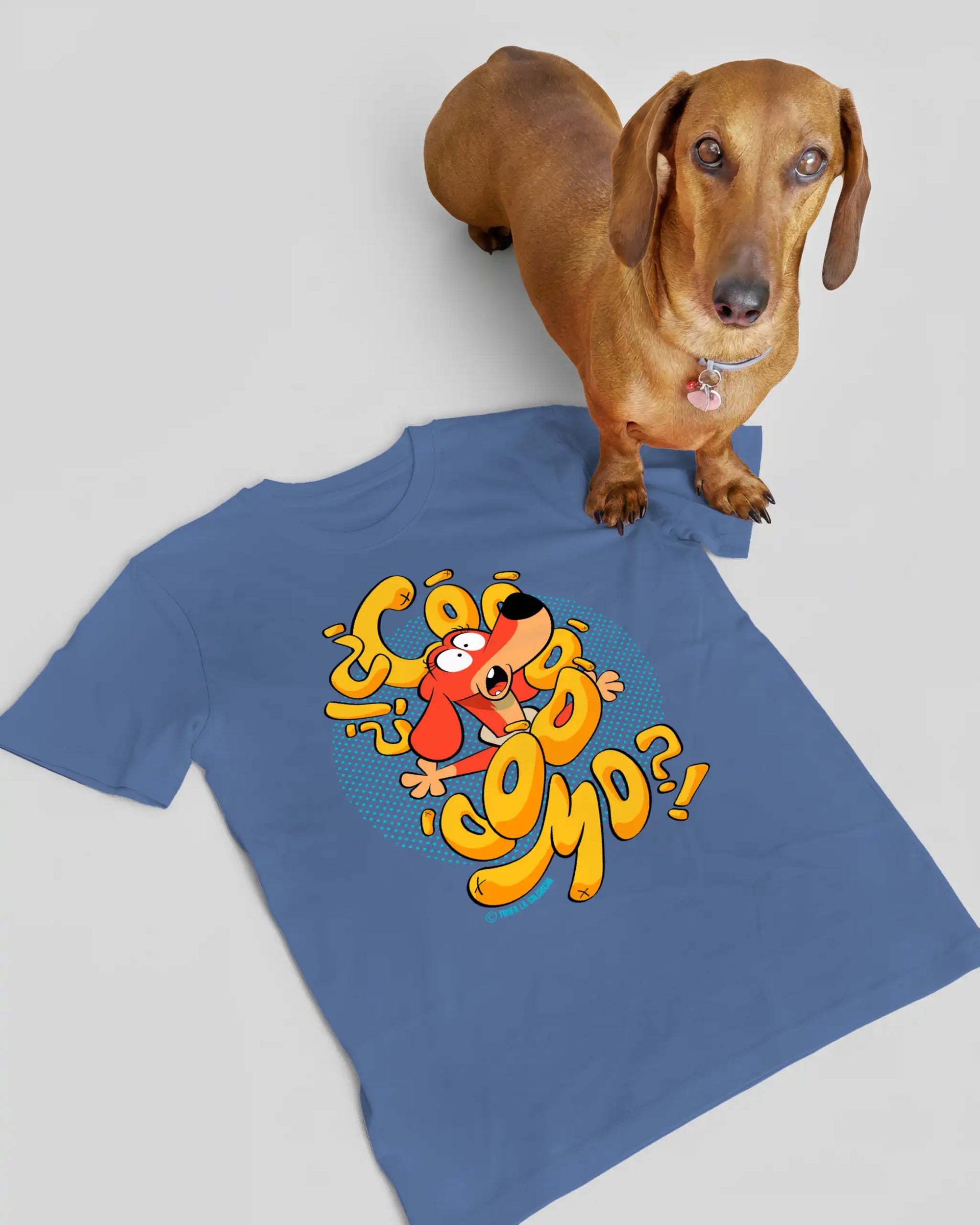 camiseta kids como azul