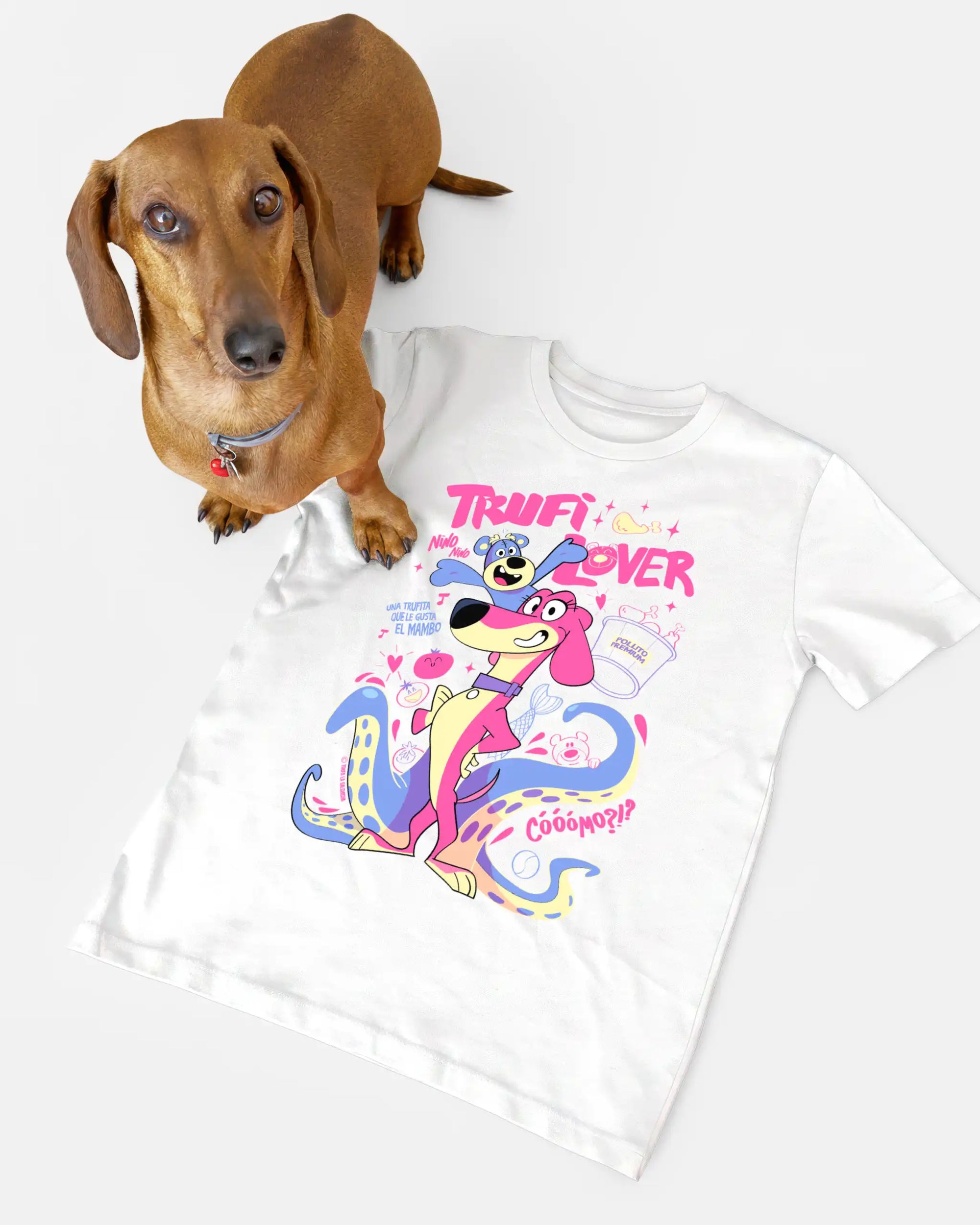camiseta kids trufilover blanco