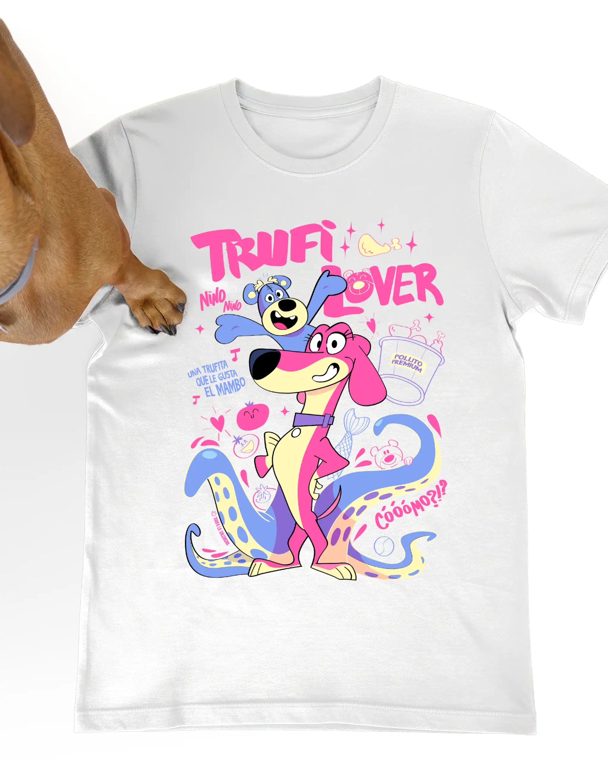 camiseta kids trufilover blanco