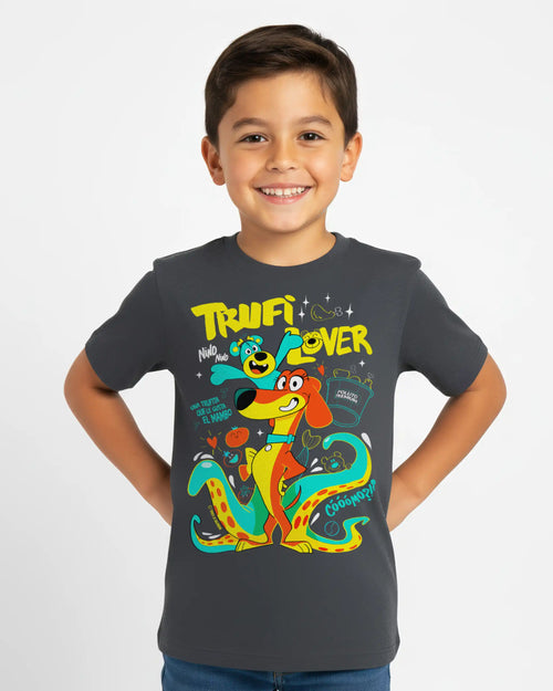 camiseta kis trufilover antracita
