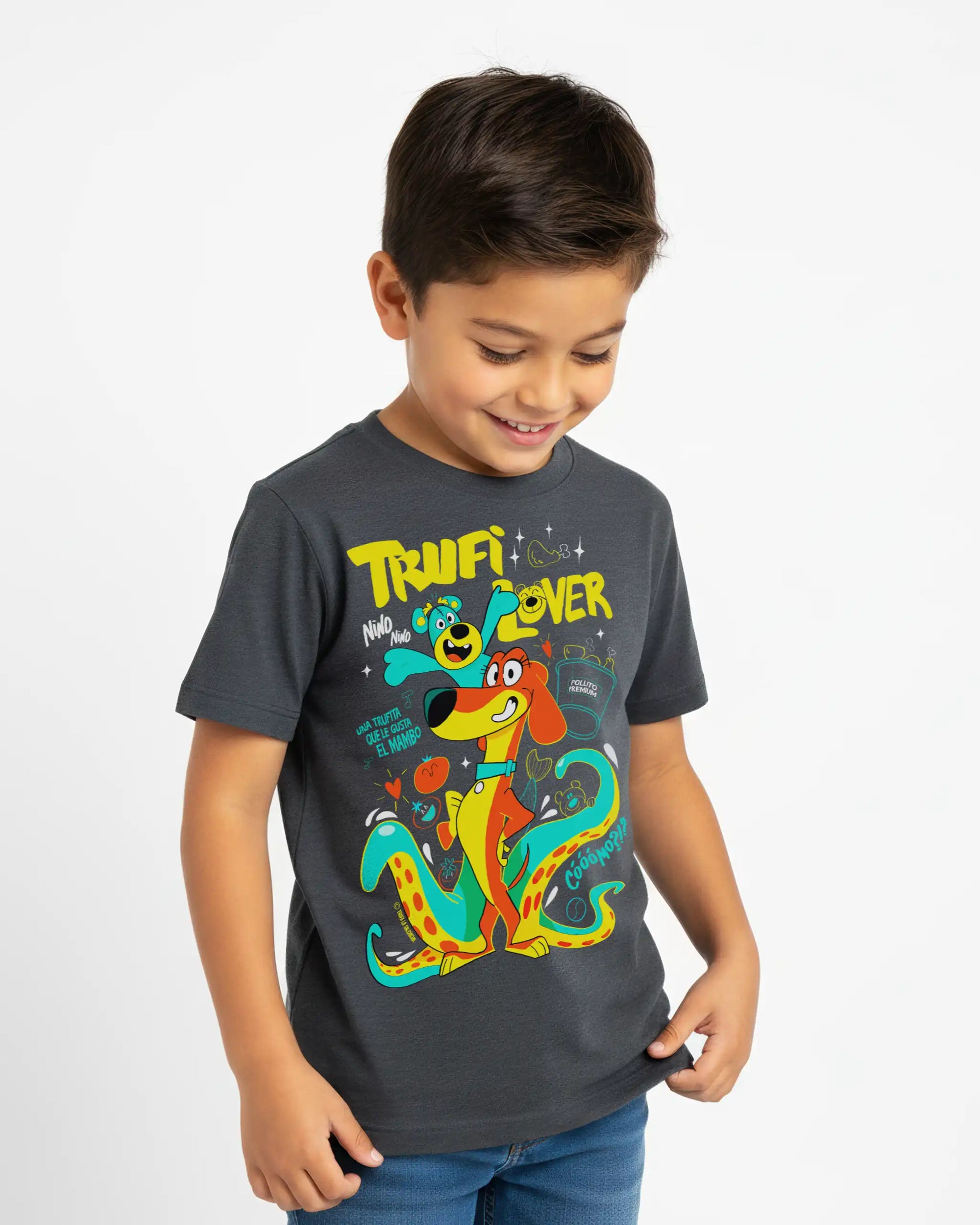 camiseta kis trufilover antracita