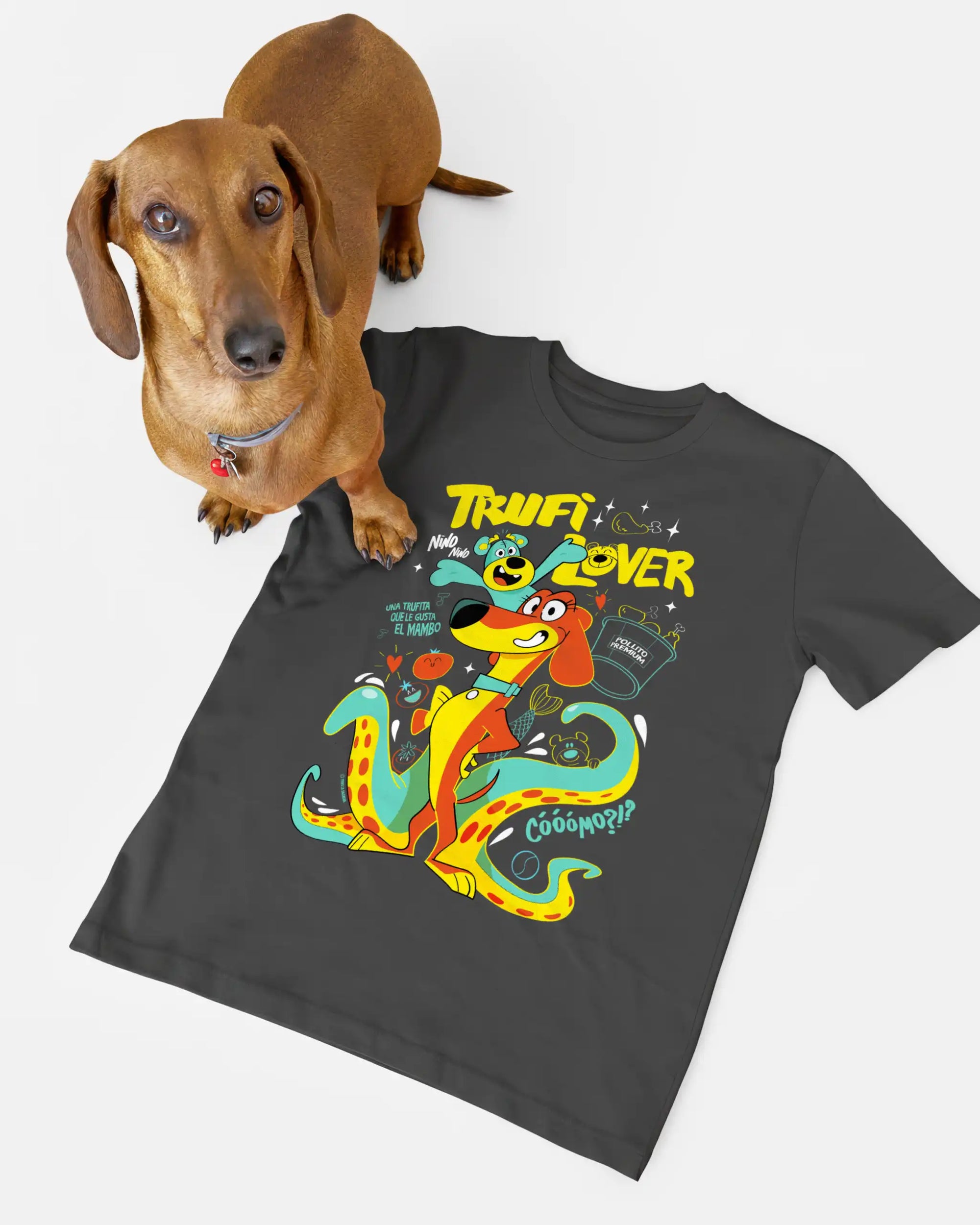 camiseta kis trufilover antracita