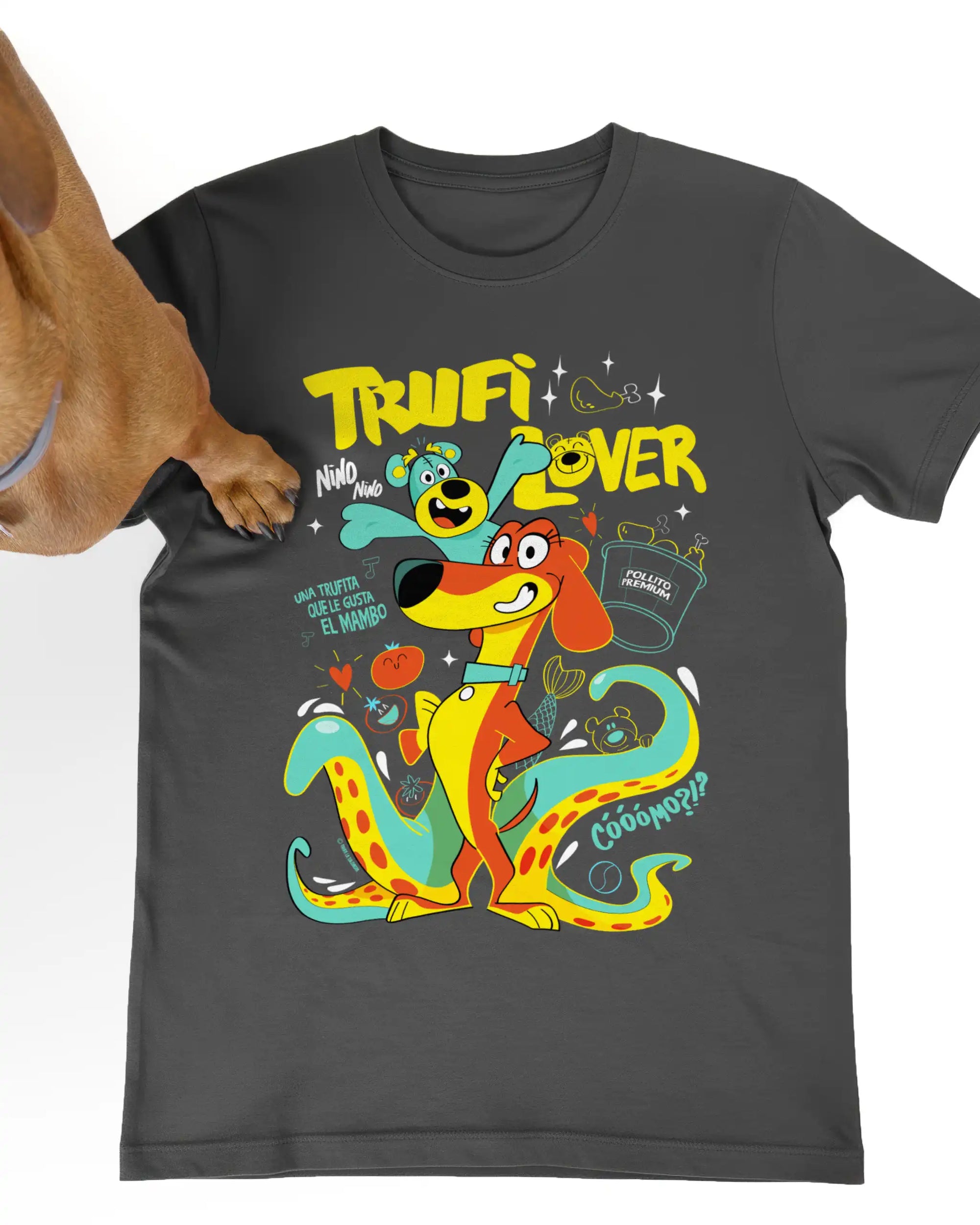 camiseta kis trufilover antracita