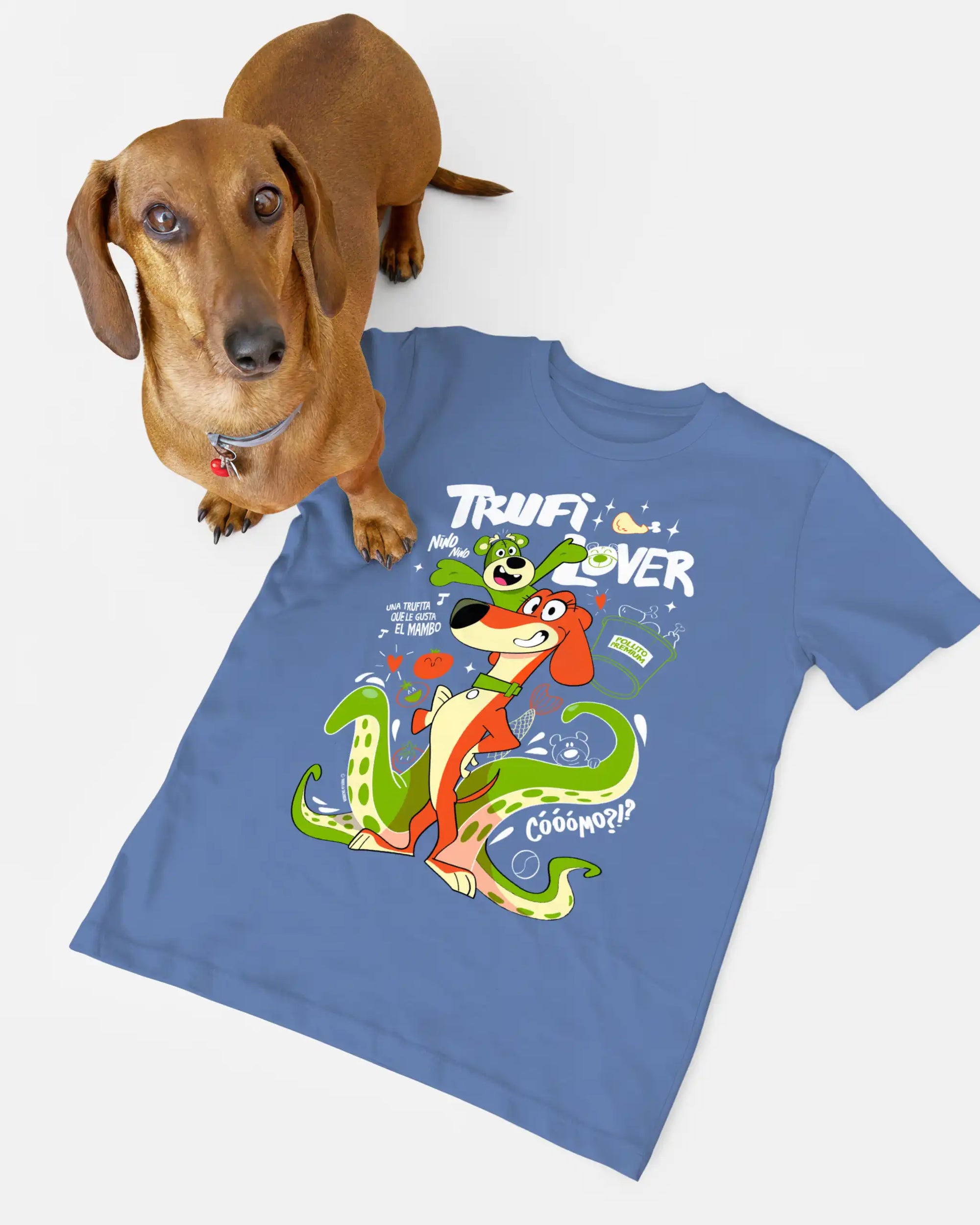 camiseta kis trufilover azul