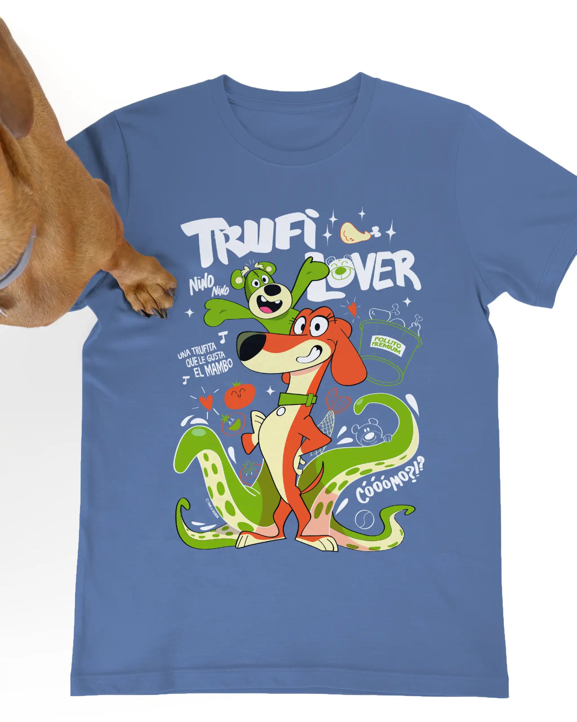 camiseta kis trufilover azul