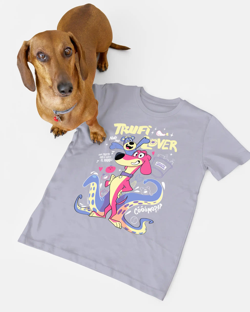 camiseta kis trufilover lavanda