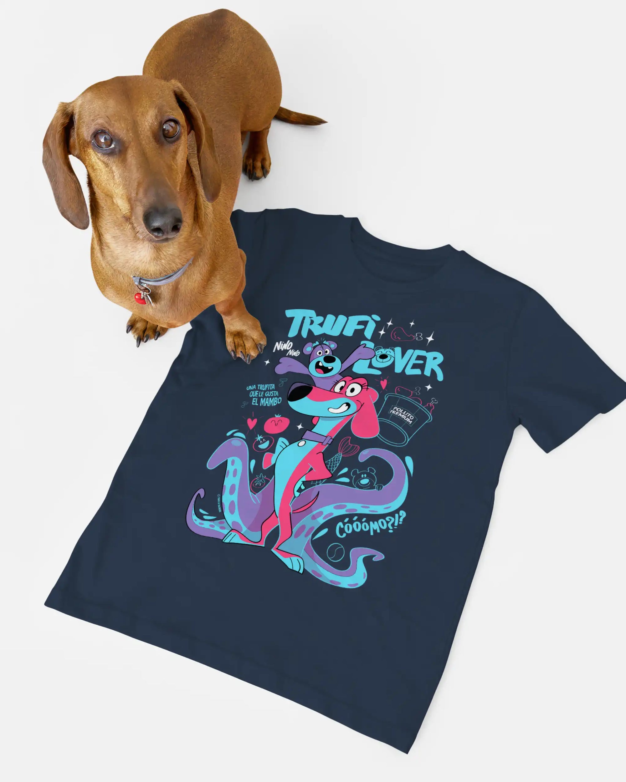 camiseta kis trufilover marino