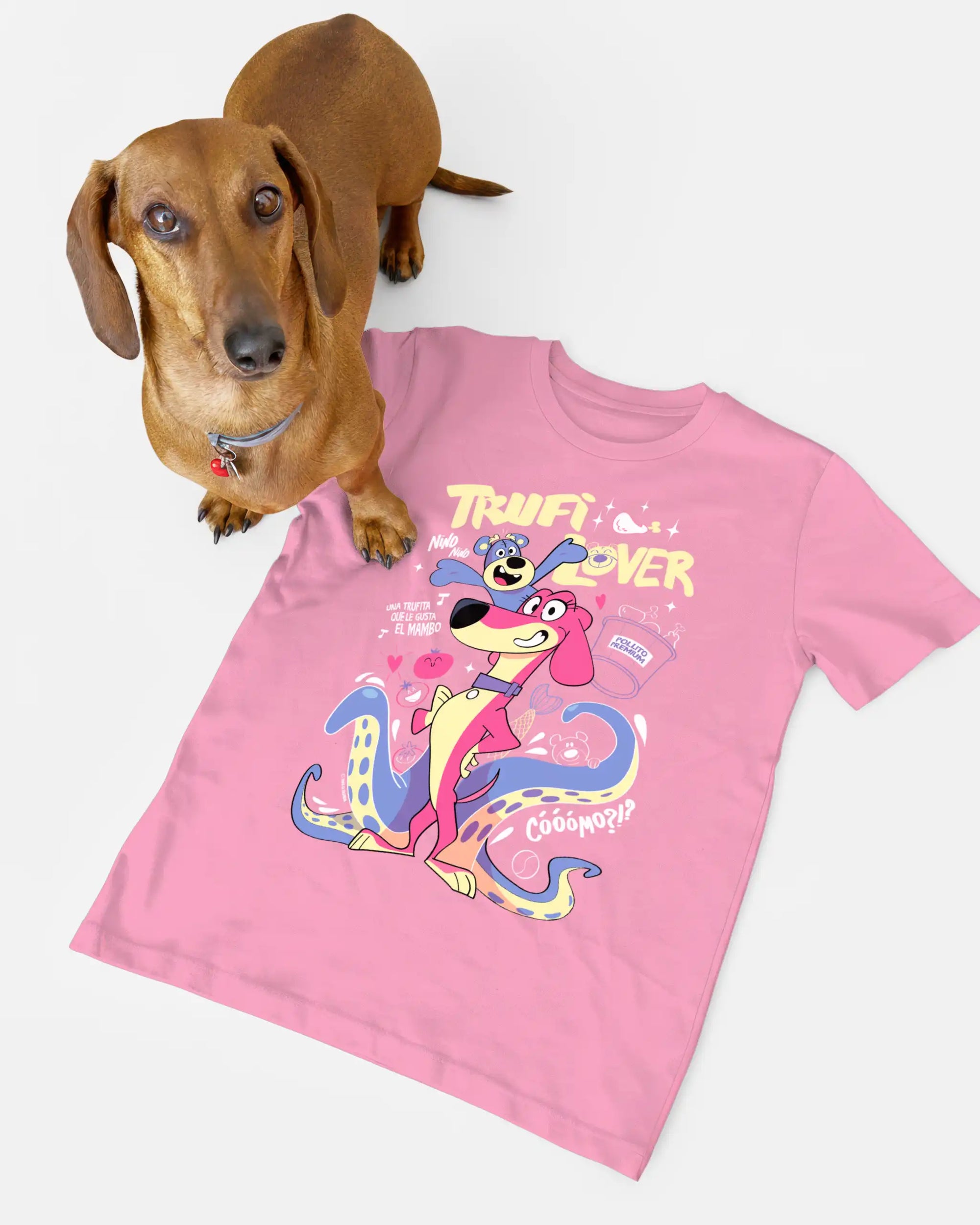 camiseta kis trufilover rosa