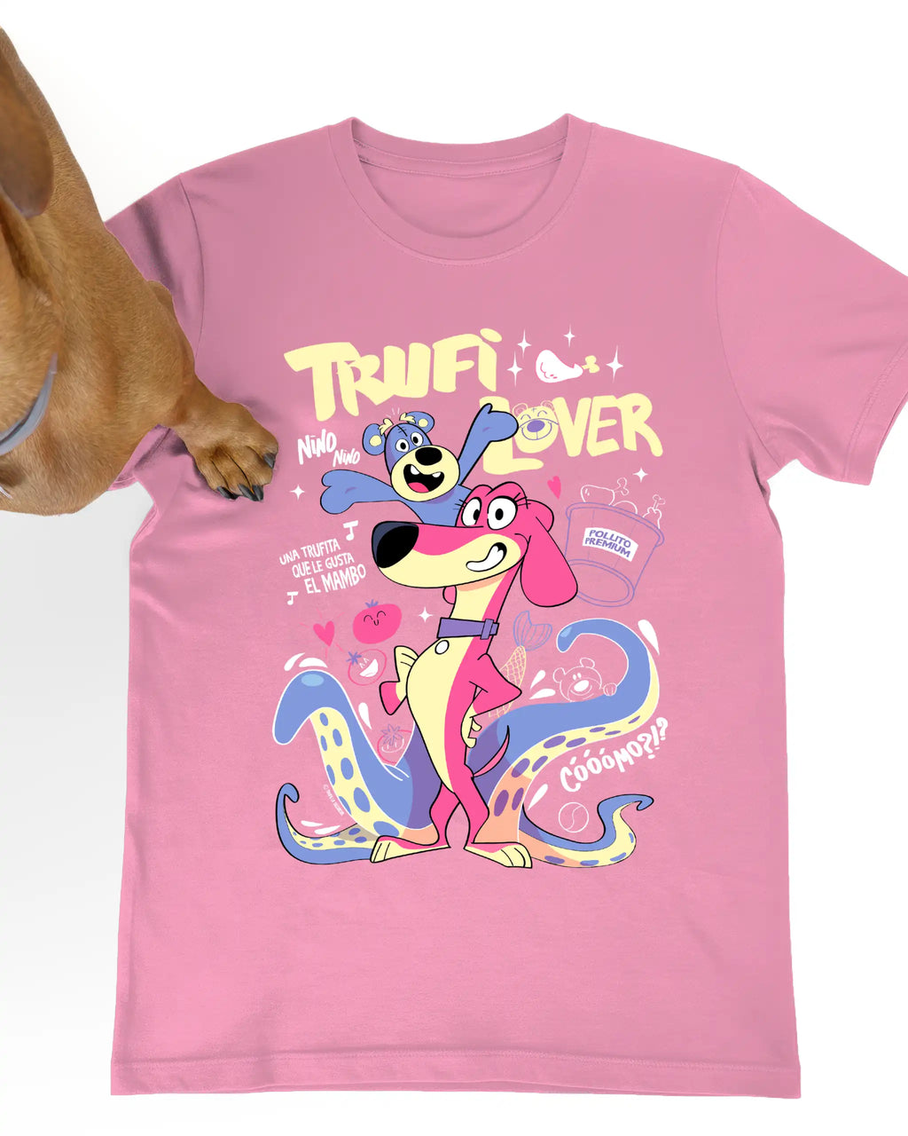 camiseta kis trufilover rosa